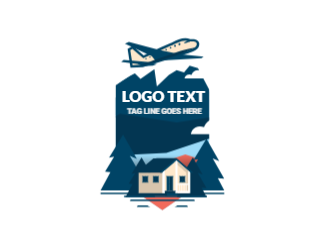 Flat Vintage Travel Logo